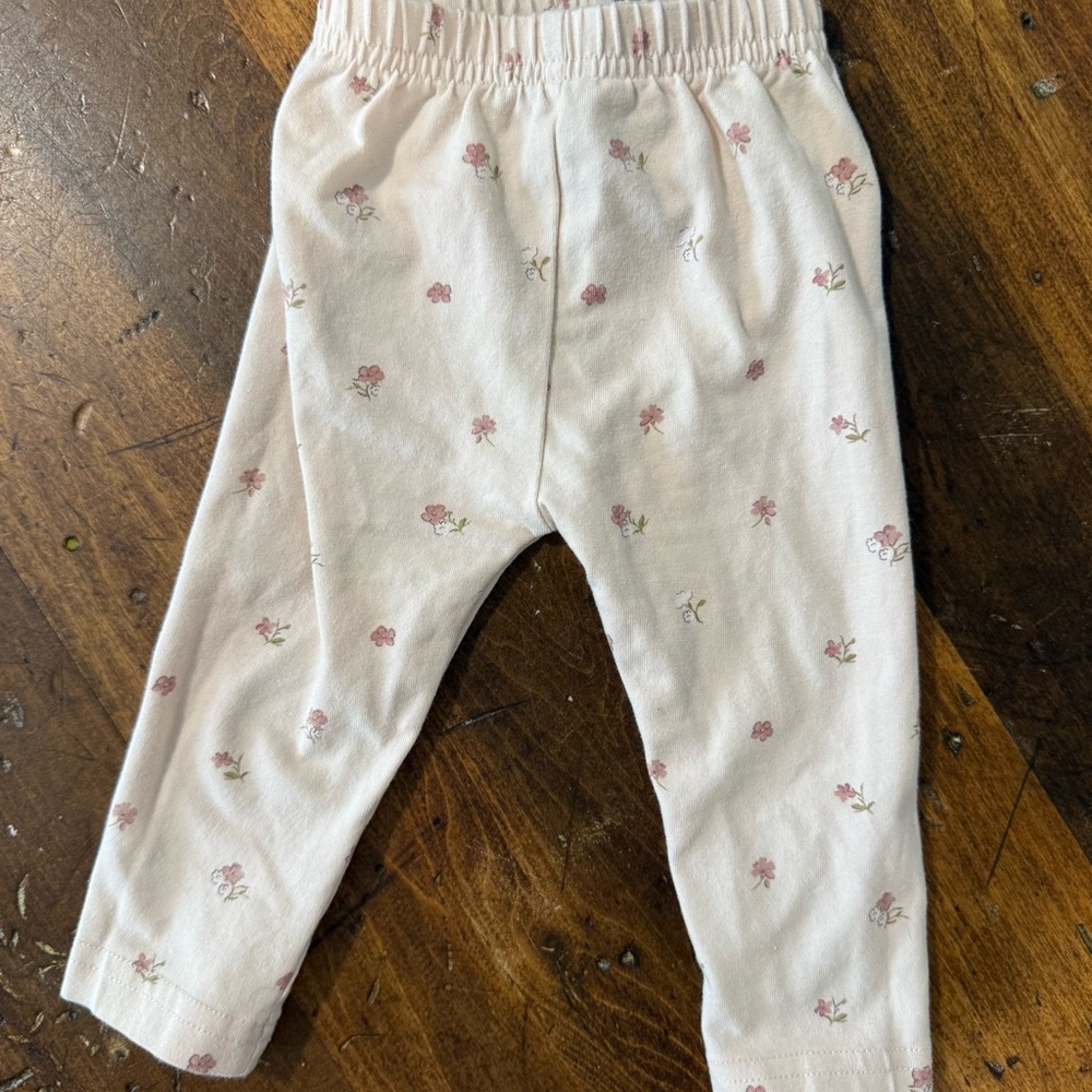 Jamie Kay Cream Floral Baby Leggings